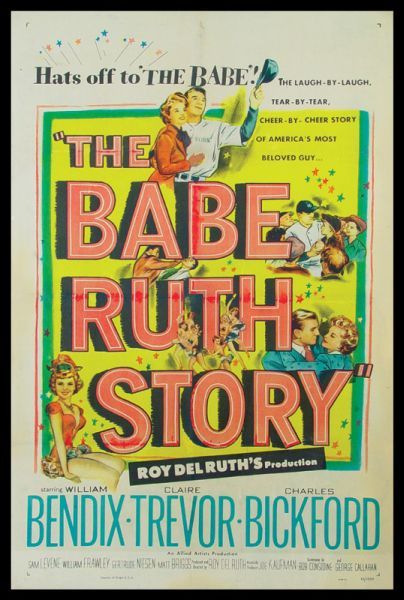 1948 Babe Ruth Story Movie Poster